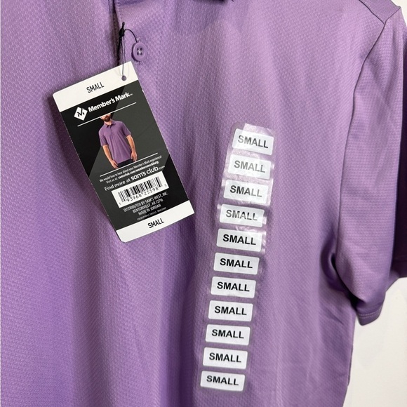 Member's Mark Purple Polo Performance Men's T-Shirt (S) - Picture 6 of 6